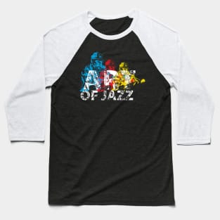 Art of Jazz Abstract Modern Style Theme Baseball T-Shirt